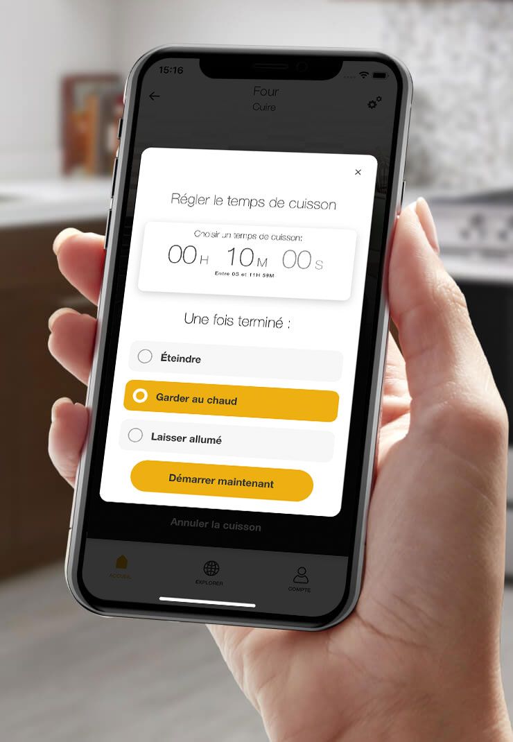 Start Keep Warm on your range oven right from your smartphone.